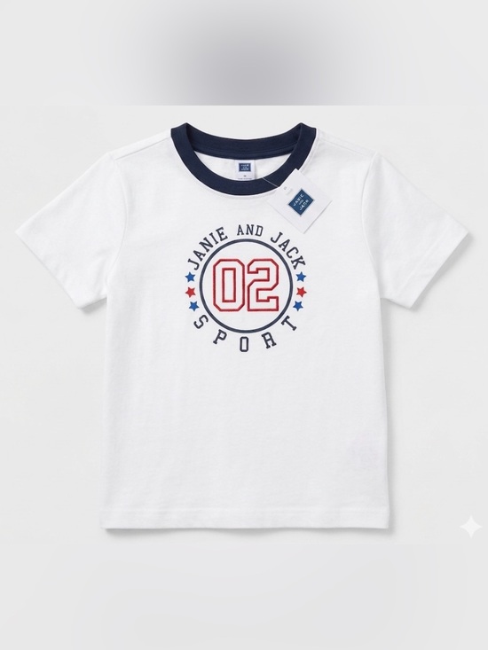 Janie and Jack Other - Janie and Jack | White Red Blue Tshirt | 3T